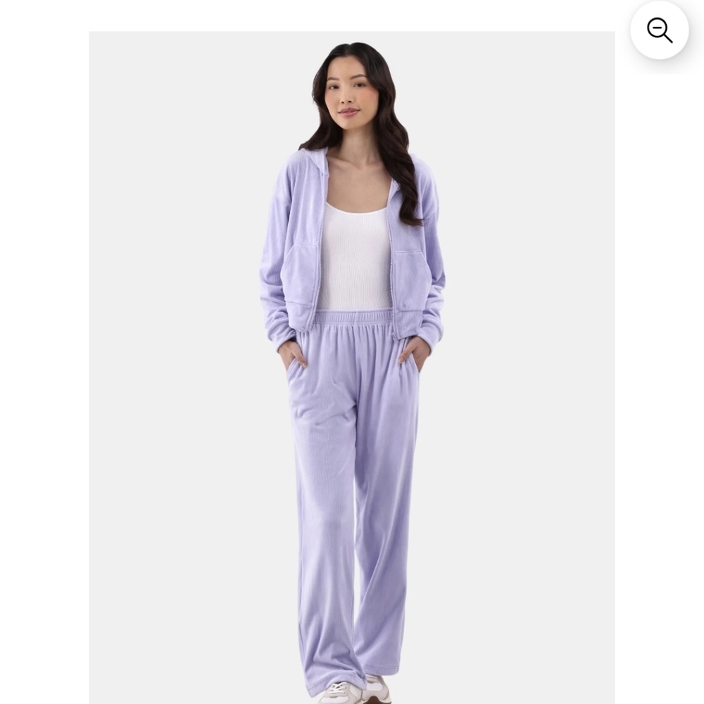 Lavender Velour Tracksuit